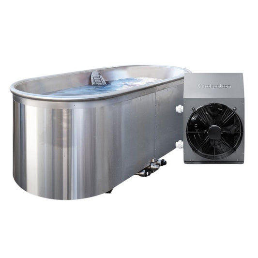 iSteel Stainless Steel Cold Plunge Pool with Remote Turbo Mini Chiller